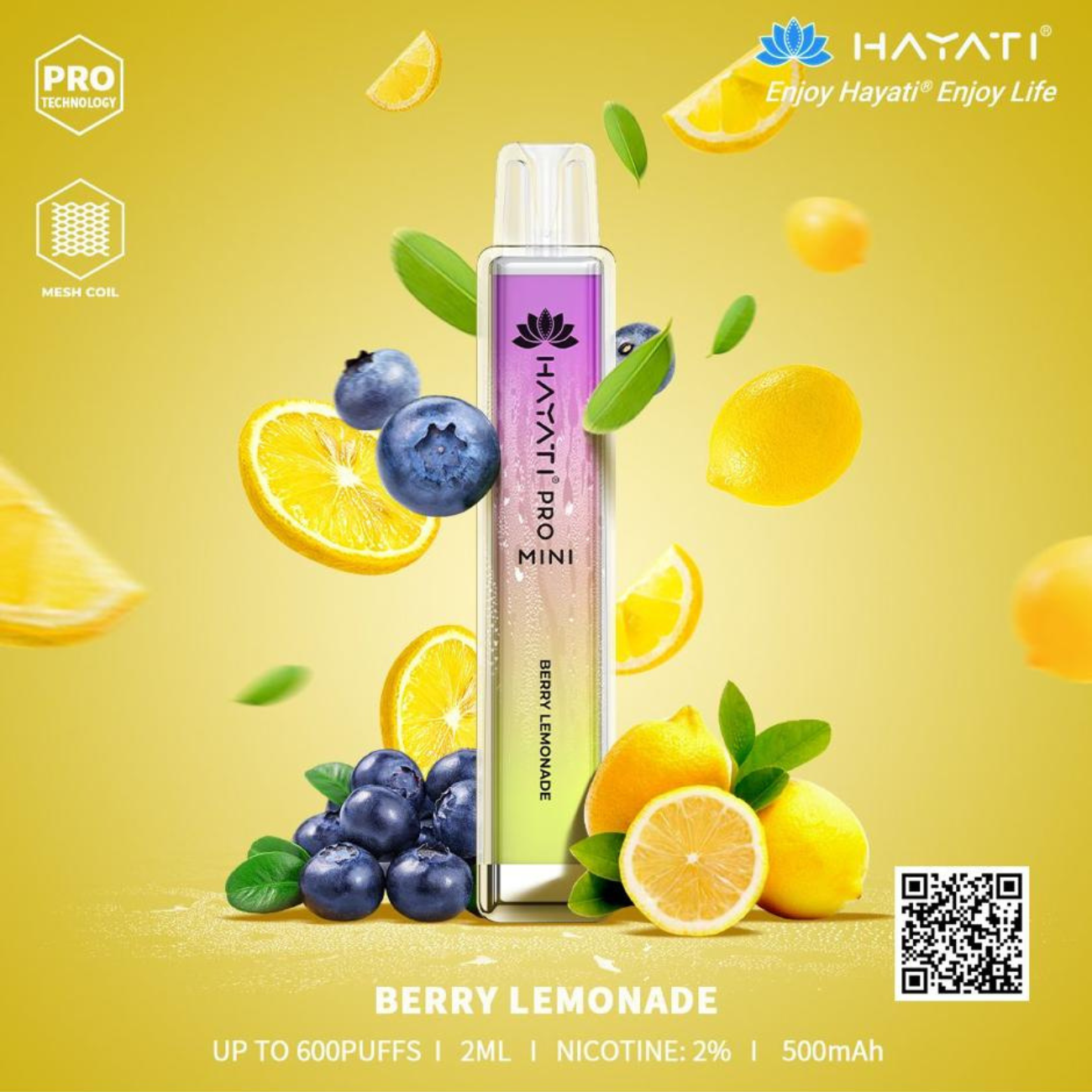 Hayati Crystal Mini Pro 600 Disposable Vape