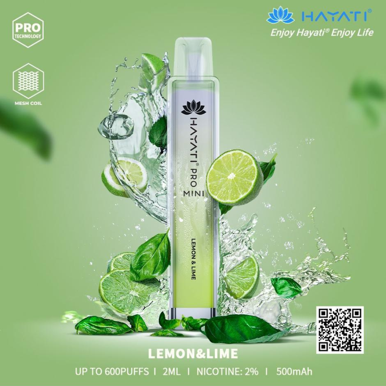 Hayati Crystal Mini Pro 600 Disposable Vape