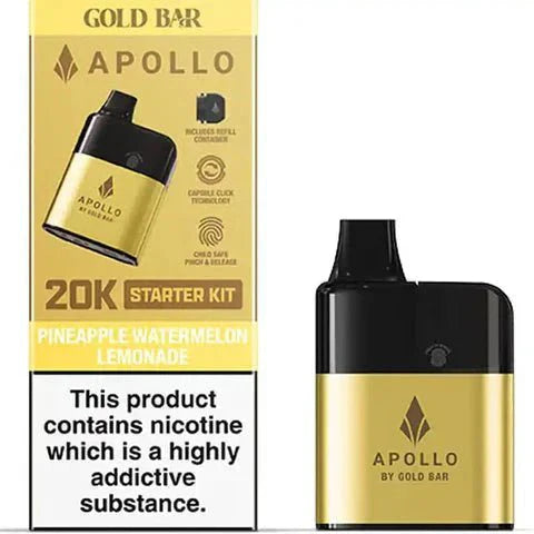 Shop Gold Bar Apollo 20K Disposable Vape Pod Kit - Gold Bar Apollo 20K Disposable Vape Pod Kit - #Simbavapeswholesale# - Vape Blaze