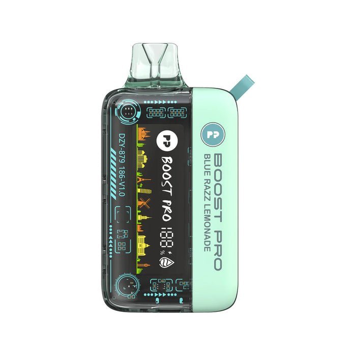Shop Pyne Pod Boost Pro 20000 Disposable Vape - Pyne Pod Boost Pro 20000 Disposable Vape - Box of 5 - Wolfvapes.co.uk - Blue Razz Lemonade - Vape Blaze